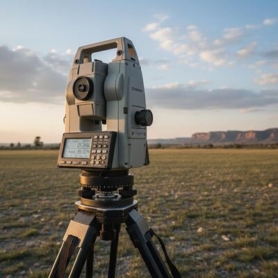 Topcon Total Station with 1000m Non-Prism Distance, 5.0″ Capacitive Multi-Touch Screen, and Auto Leveling for Accurate Surveying