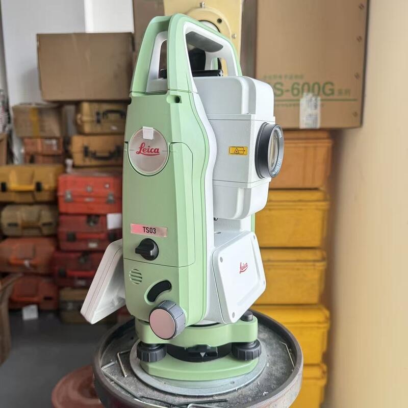 Leica TS03 Total Station with 5 Seconds Accuracy 1000m Non Prism Distance and 50000 Points Capacity for Surveying