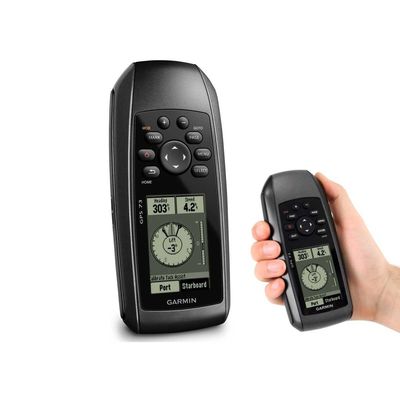 Garmin 73 จับ GPS 2 แบตเตอรี่ AA RTK GPS System 50 เส้นทางการนําทาง 2.6 